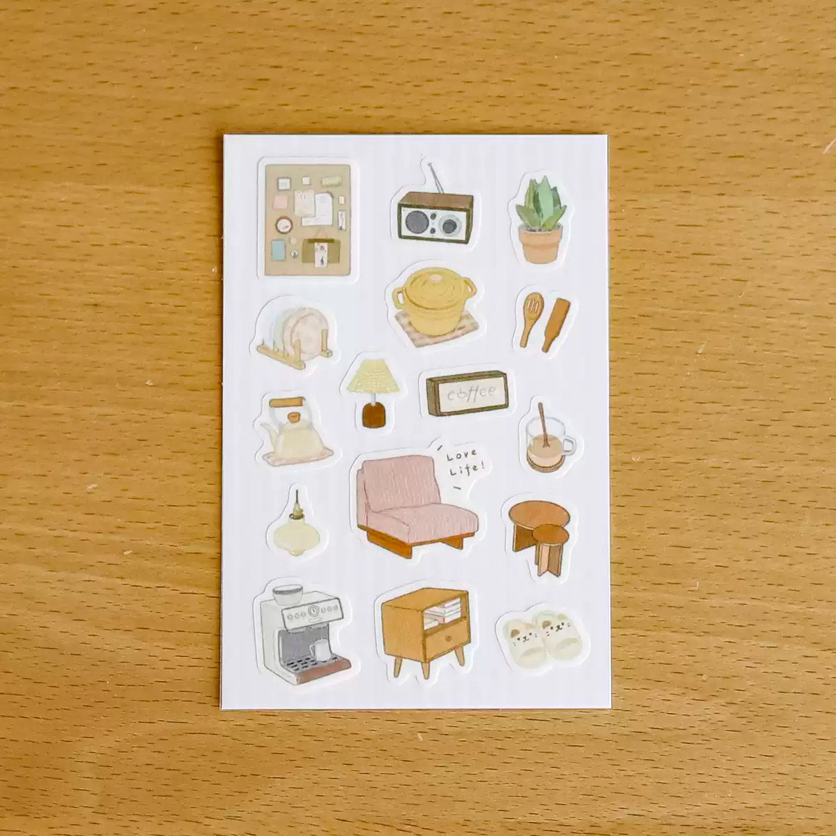 Cozy Moments Illustrated Washi Sticker Set