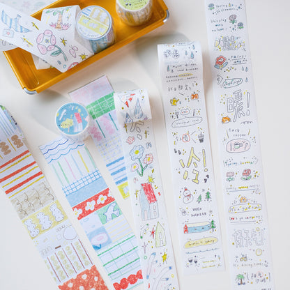 Crayon Chronicles Premium Die-cut Washi Tape