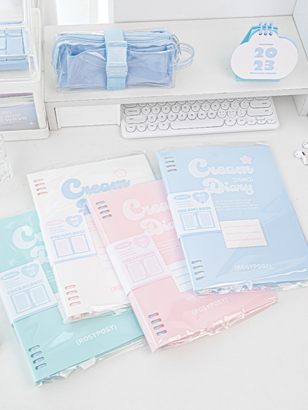 Cream-Colored B5 Loose-Leaf Notebooks