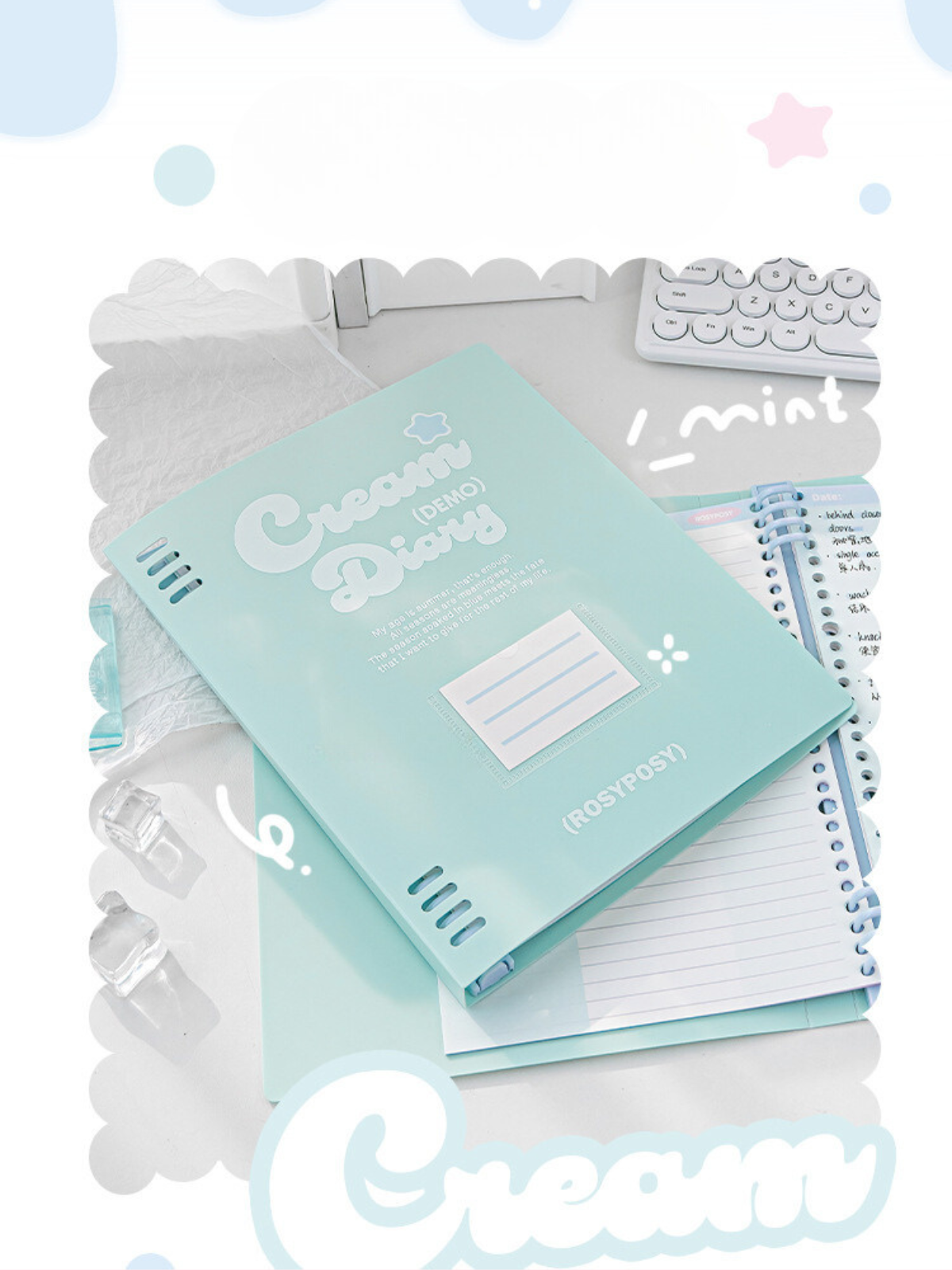 Cream-Colored B5 Loose-Leaf Notebooks