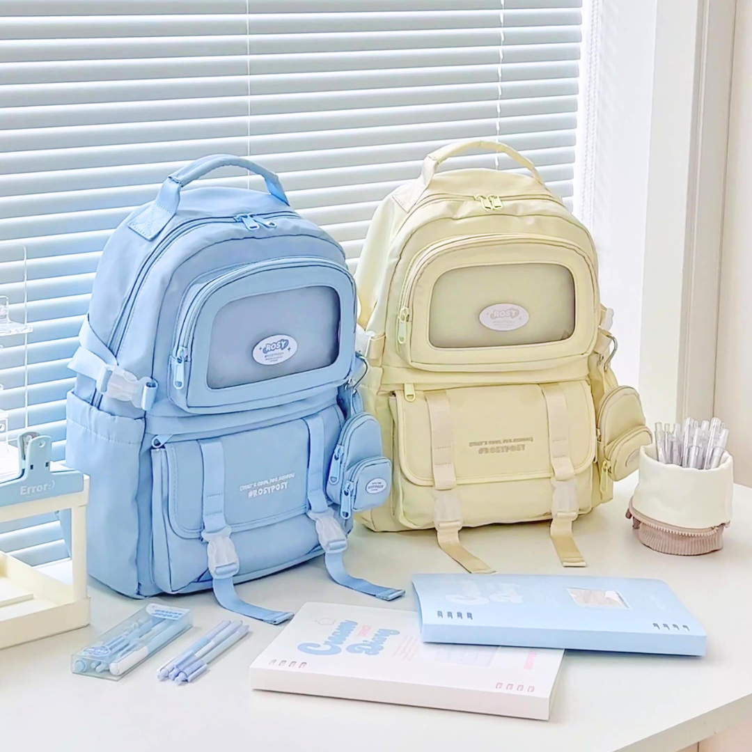 Cream-Style Large Capacity Schoolbag