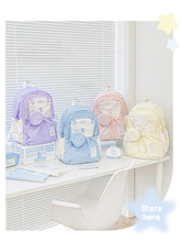 Cream Star Drawstring Backpack ChicChoi