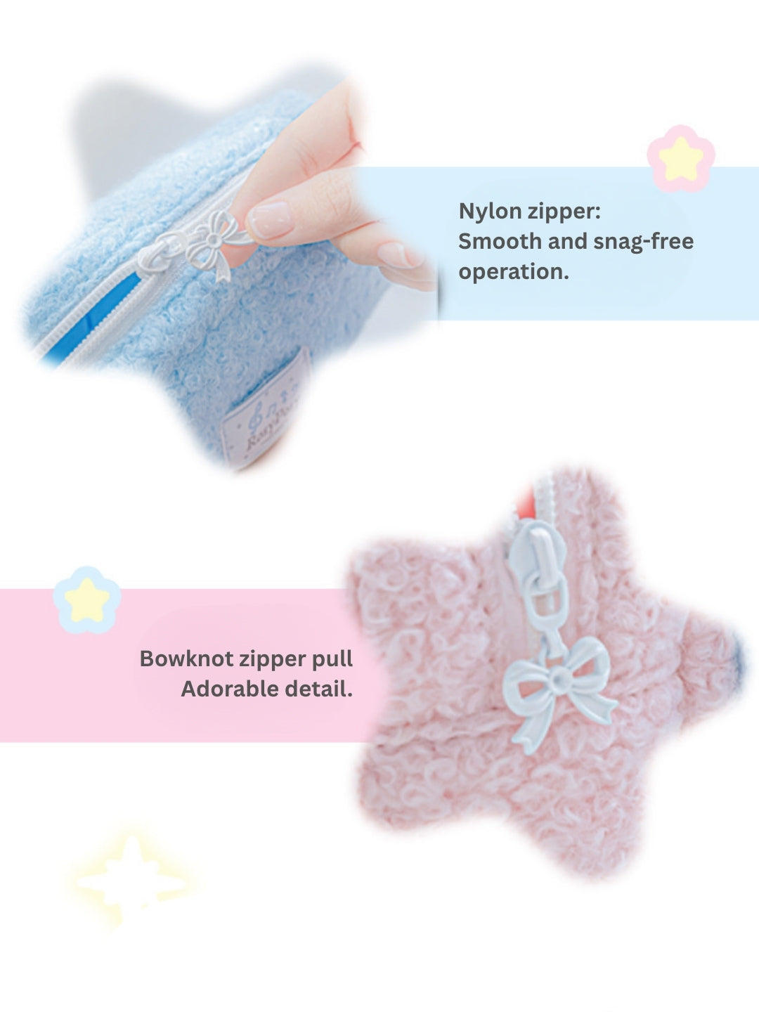 Cream Dream Soft Wool Felt Large Capacity Pencil Pouch