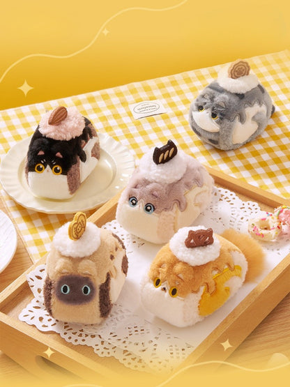 Original Creamy Swiss Roll Cat Plush Toy & Bag Charm