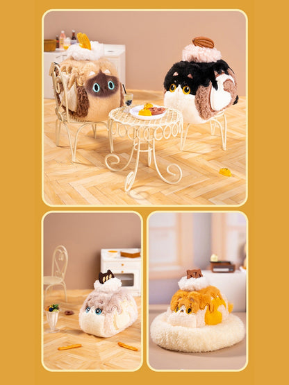 Original Creamy Swiss Roll Cat Plush Toy & Bag Charm