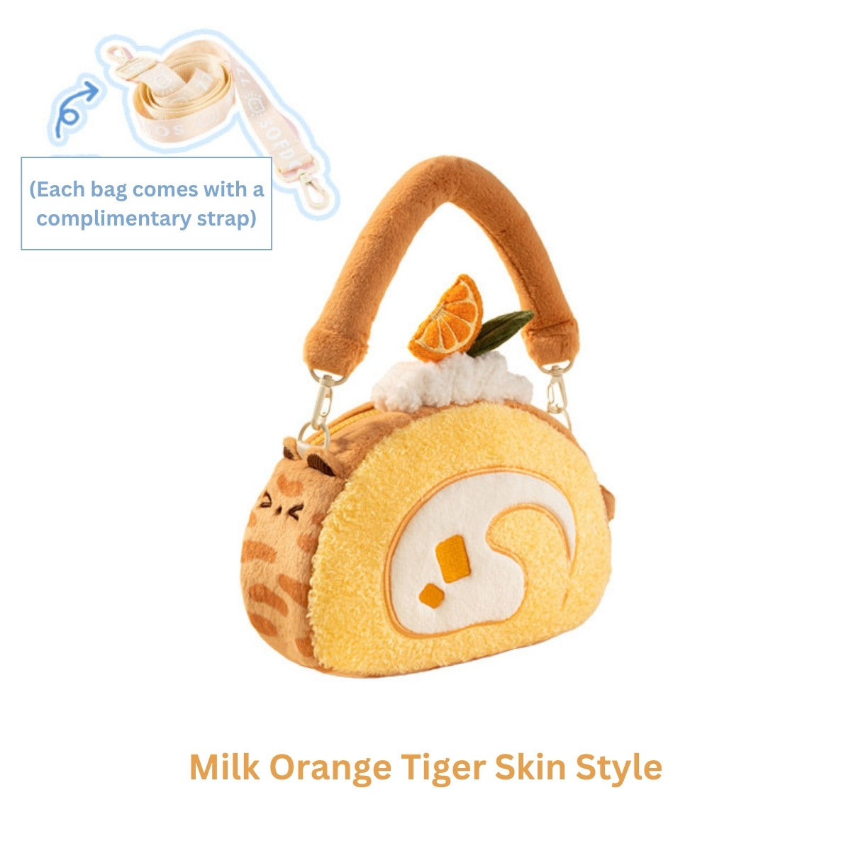 Original Plush Creamy Kitty Cake Rolls Handbag