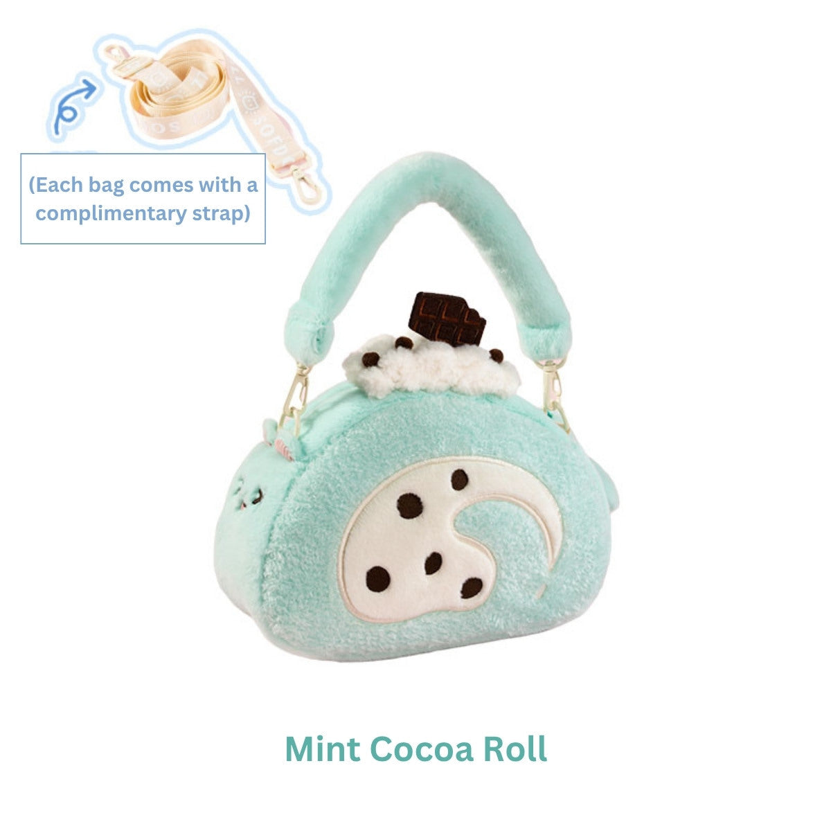 Original Plush Creamy Kitty Cake Rolls Handbag
