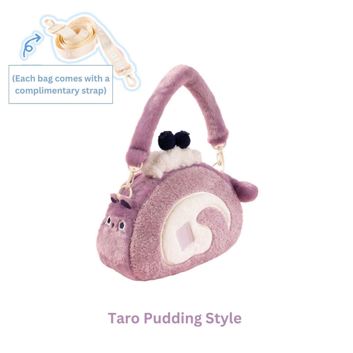 Original Plush Creamy Kitty Cake Rolls Handbag