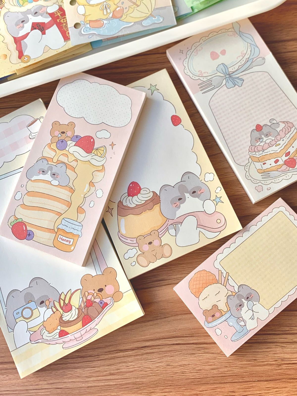 Cute Dessert Cafe Memo Pad Set