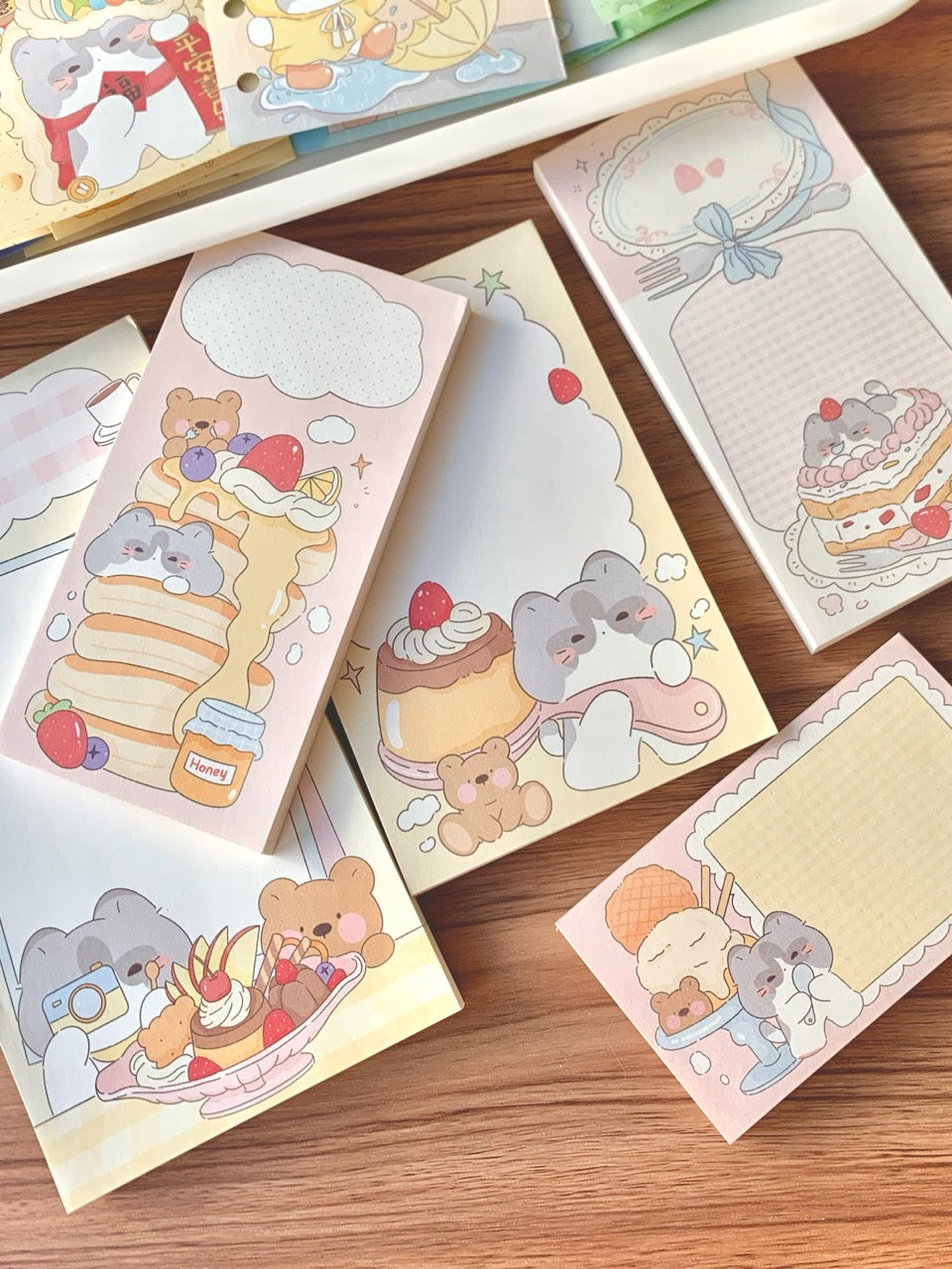 Cute Dessert Cafe Memo Pad Set