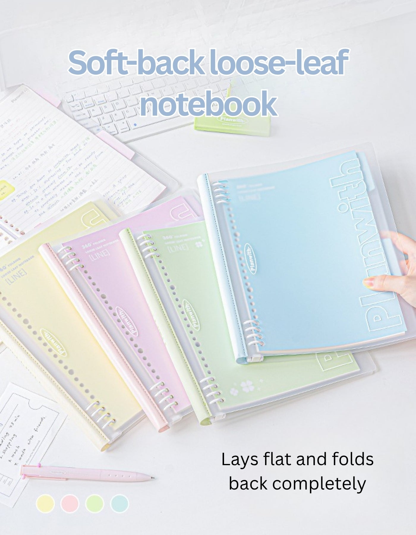 B5 Lay-Flat Flexible Ring Binder