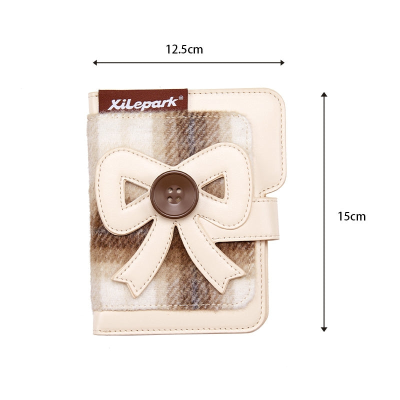 Cute Bow Magnetic Travel Passport Holder