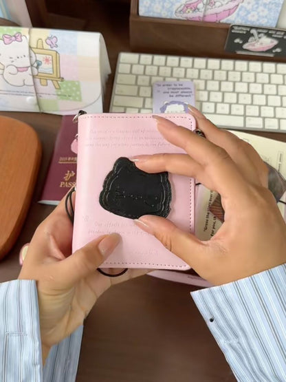 M5 Magnetic Cat Leather Binder Cover