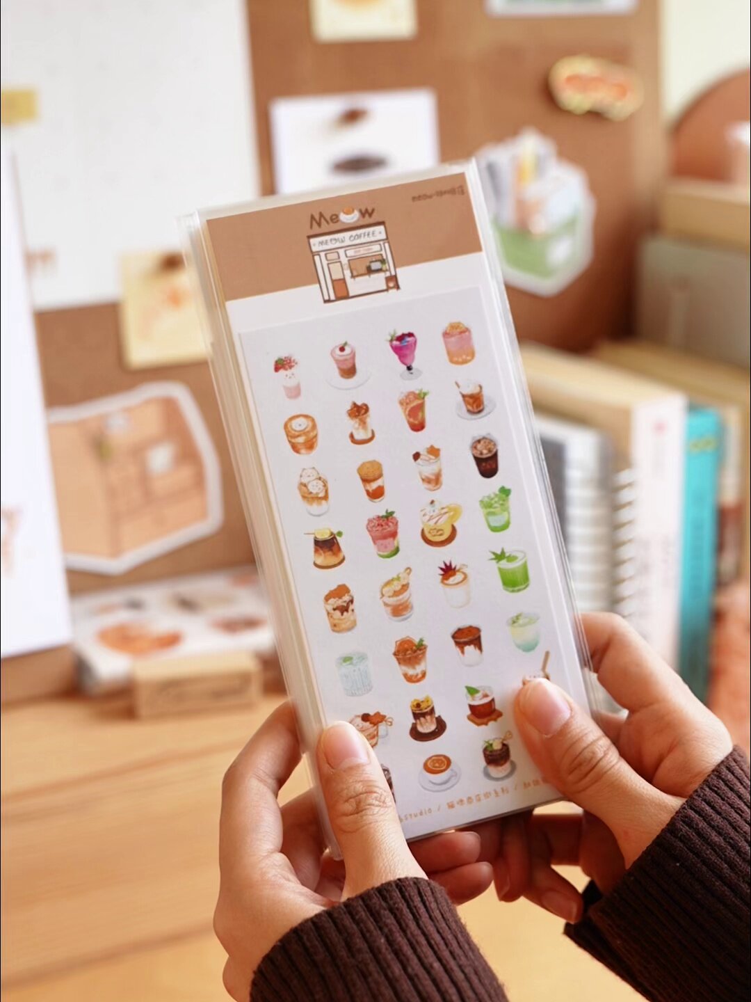 The Meow Market Whimsical Street Washi Die-cute Sticker