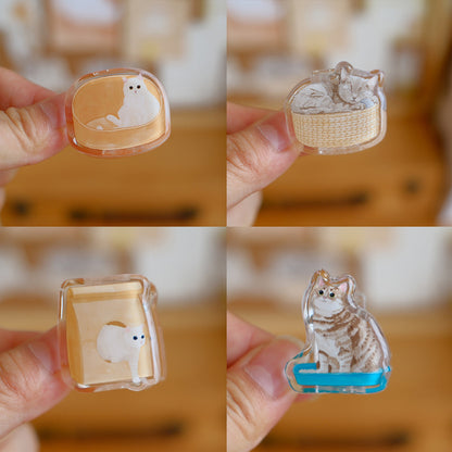 Kitty Pocket Clips – Acrylic Memo & Planner Clips