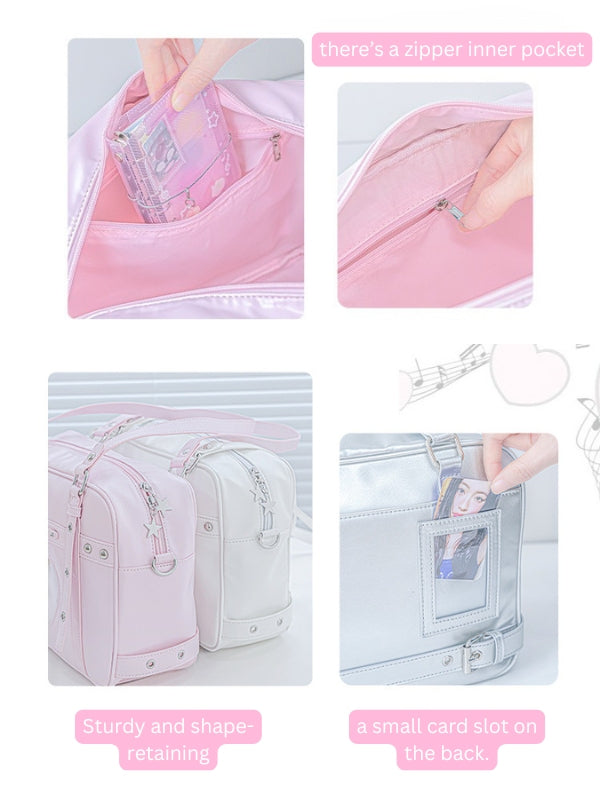 Cyber-Chic Crossbody Shoulder Ita Bag