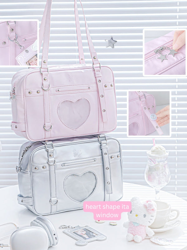 Cyber-Chic Crossbody Shoulder Ita Bag