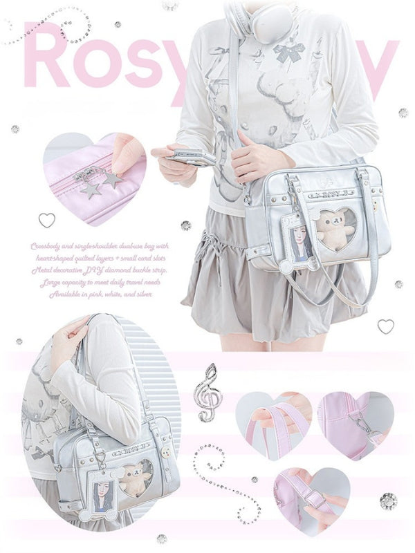 Cyber-Chic Crossbody Shoulder Ita Bag