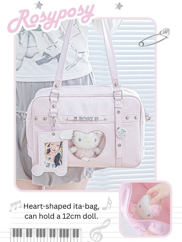 Cyber-Chic Crossbody Shoulder Ita Bag