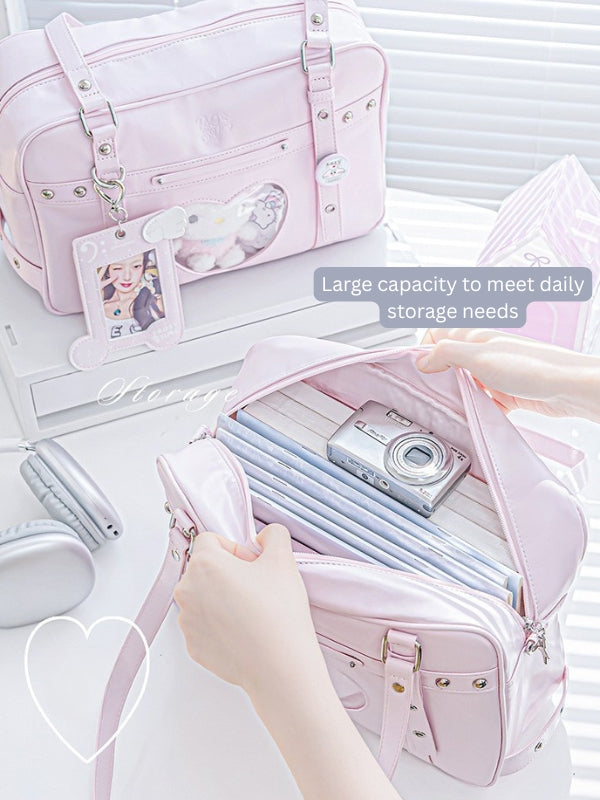 Cyber-Chic Crossbody Shoulder Ita Bag