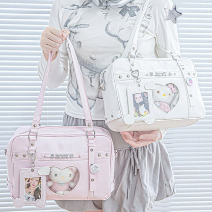 Cyber-Chic Crossbody Shoulder Ita Bag