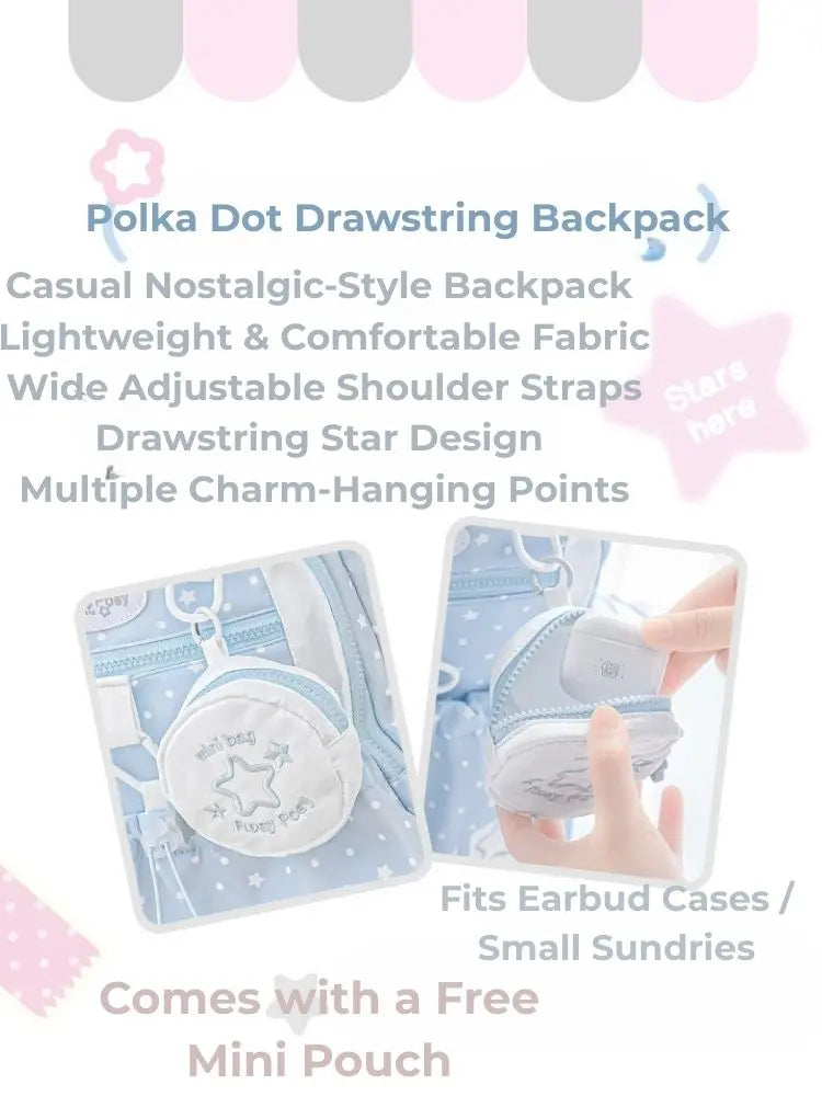 DOT DOT Drawstring Backpack ChicChoi