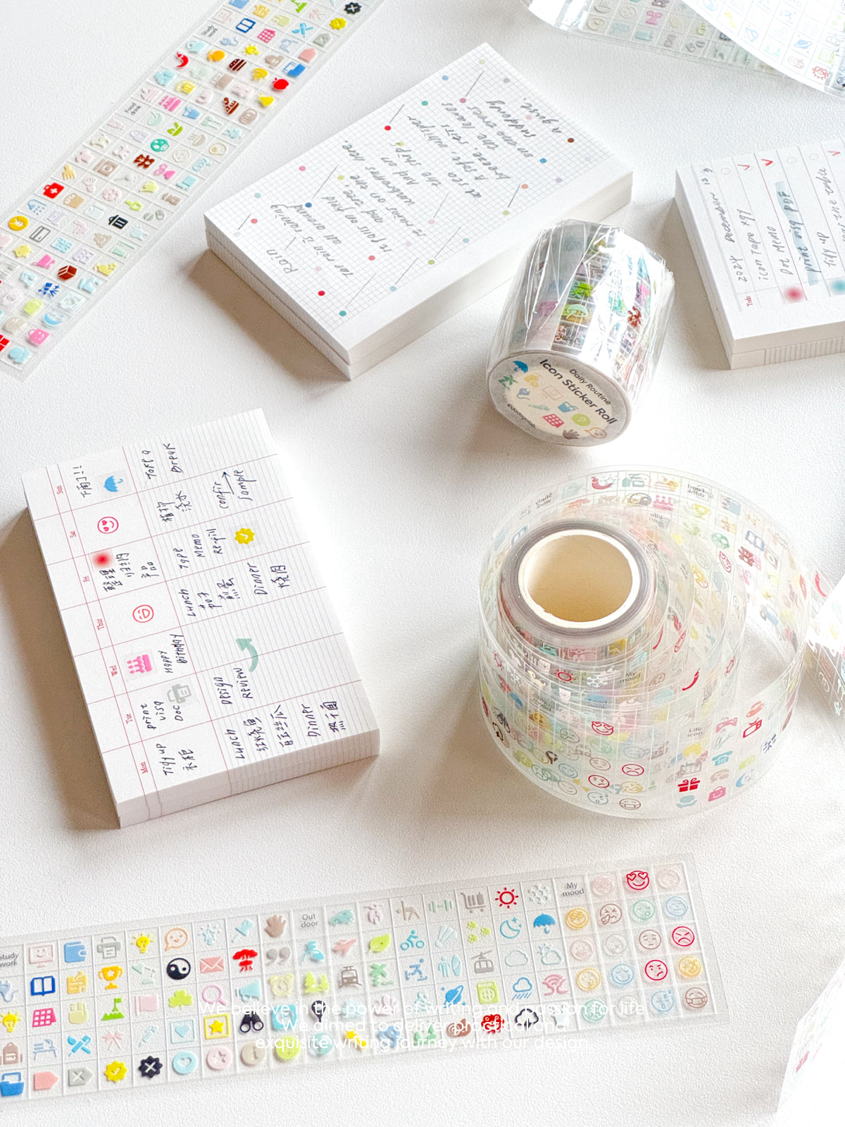 Daily Life Function Icon Tape Cut Film Sticker Roll - SOLD OUT