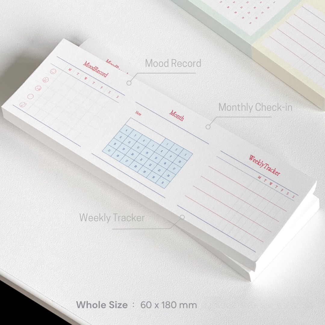 Original 3-in-1 Time Management, Functional Notepads, Journal Material