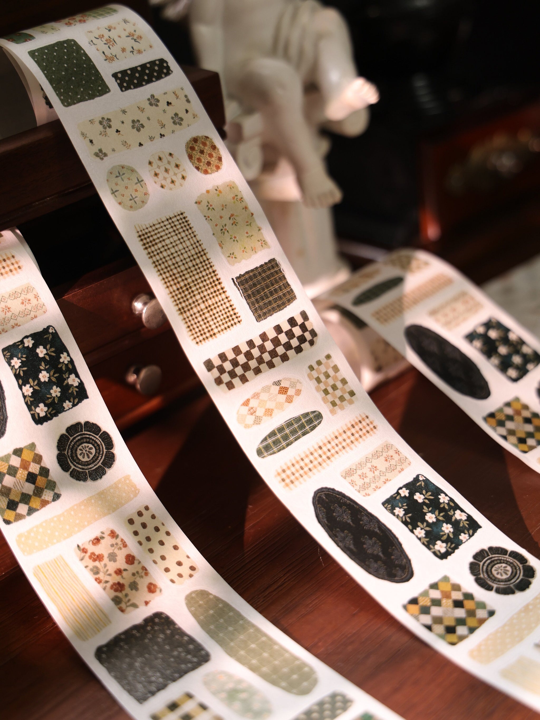 Floral Patchwork Premium Die-Cut Journaling Tape