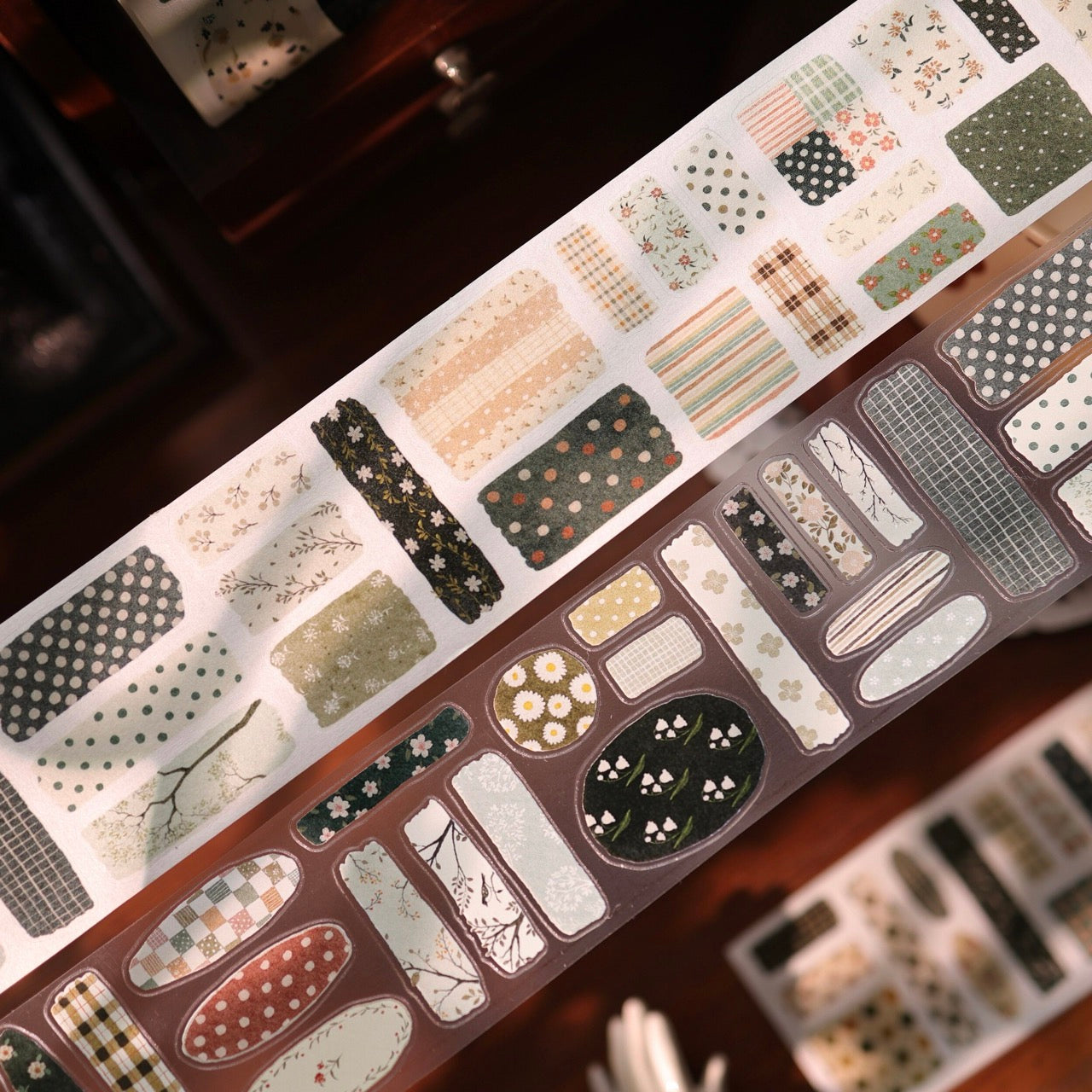 Floral Patchwork Premium Die-Cut Journaling Tape