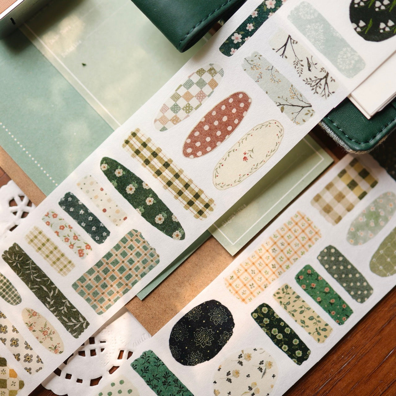 Floral Patchwork Premium Die-Cut Journaling Tape