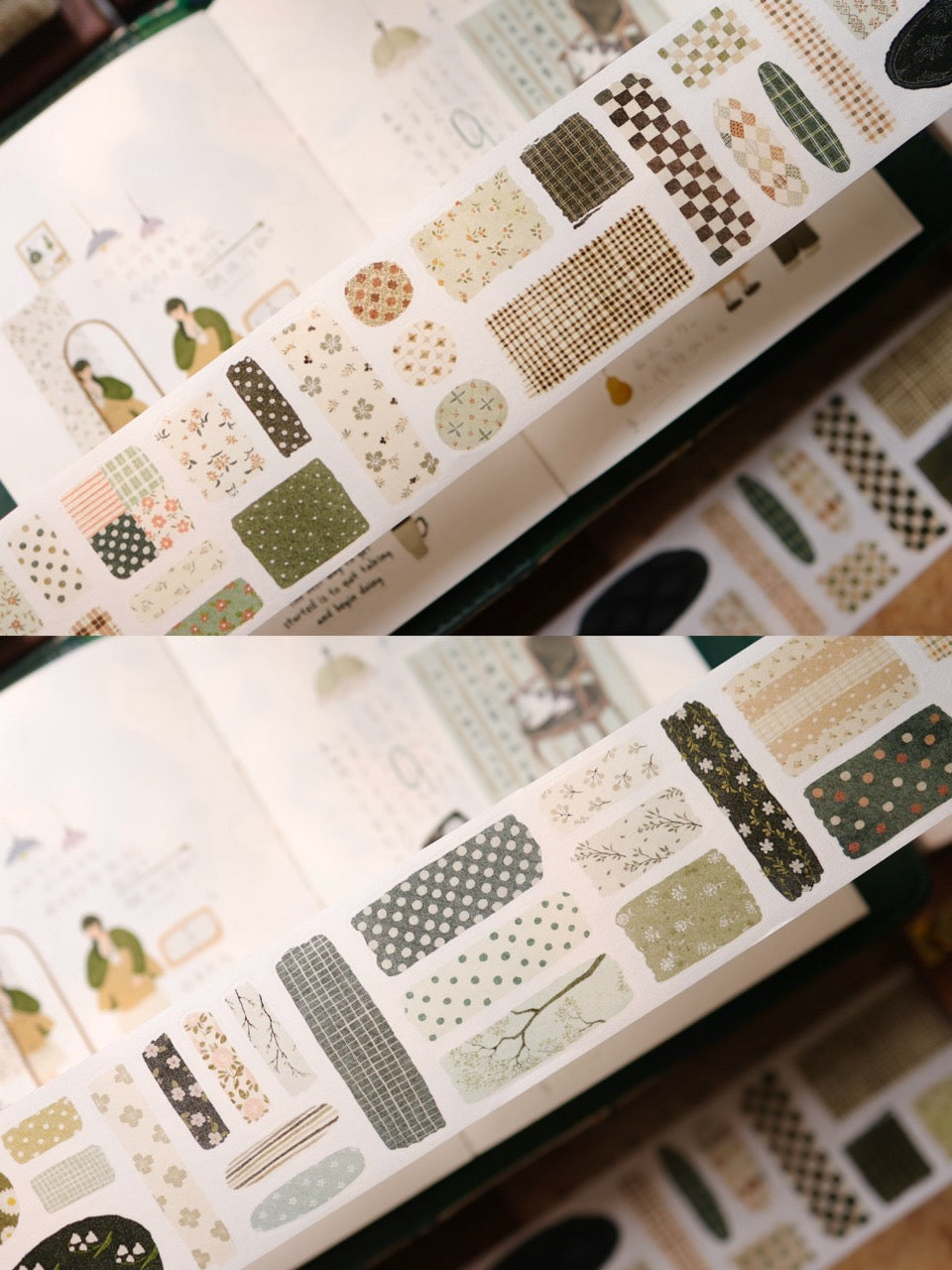 Floral Patchwork Premium Die-Cut Journaling Tape