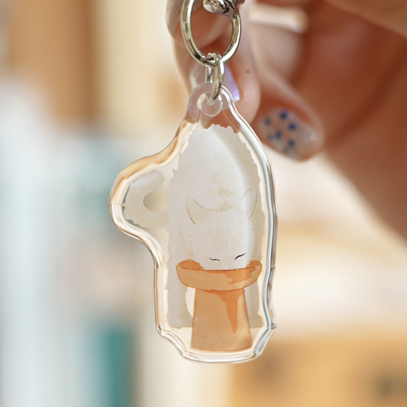 Purrfect Cat Keychains – Original Acrylic Charms