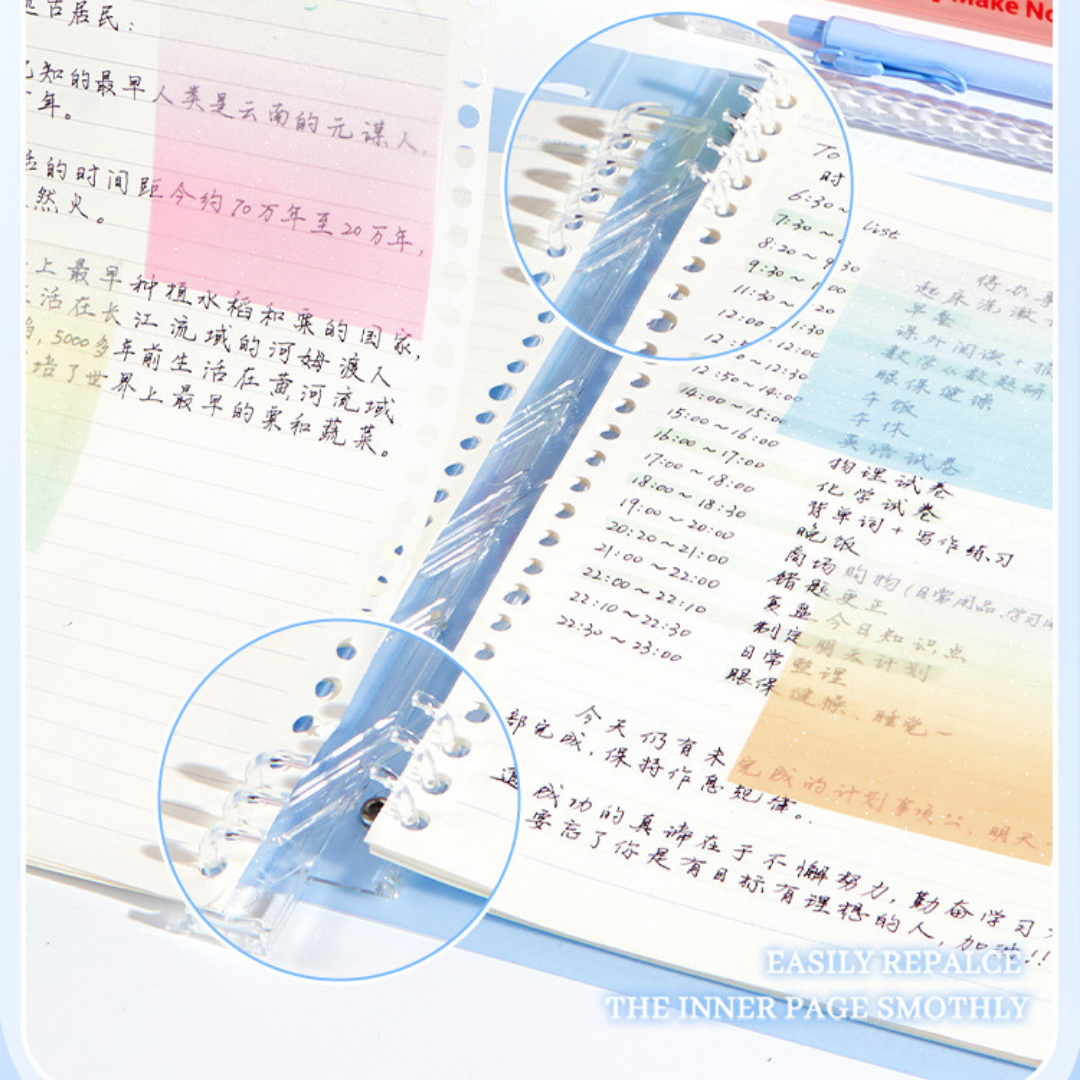 Energetic Hardcover B5/A5 Binder Notebooks