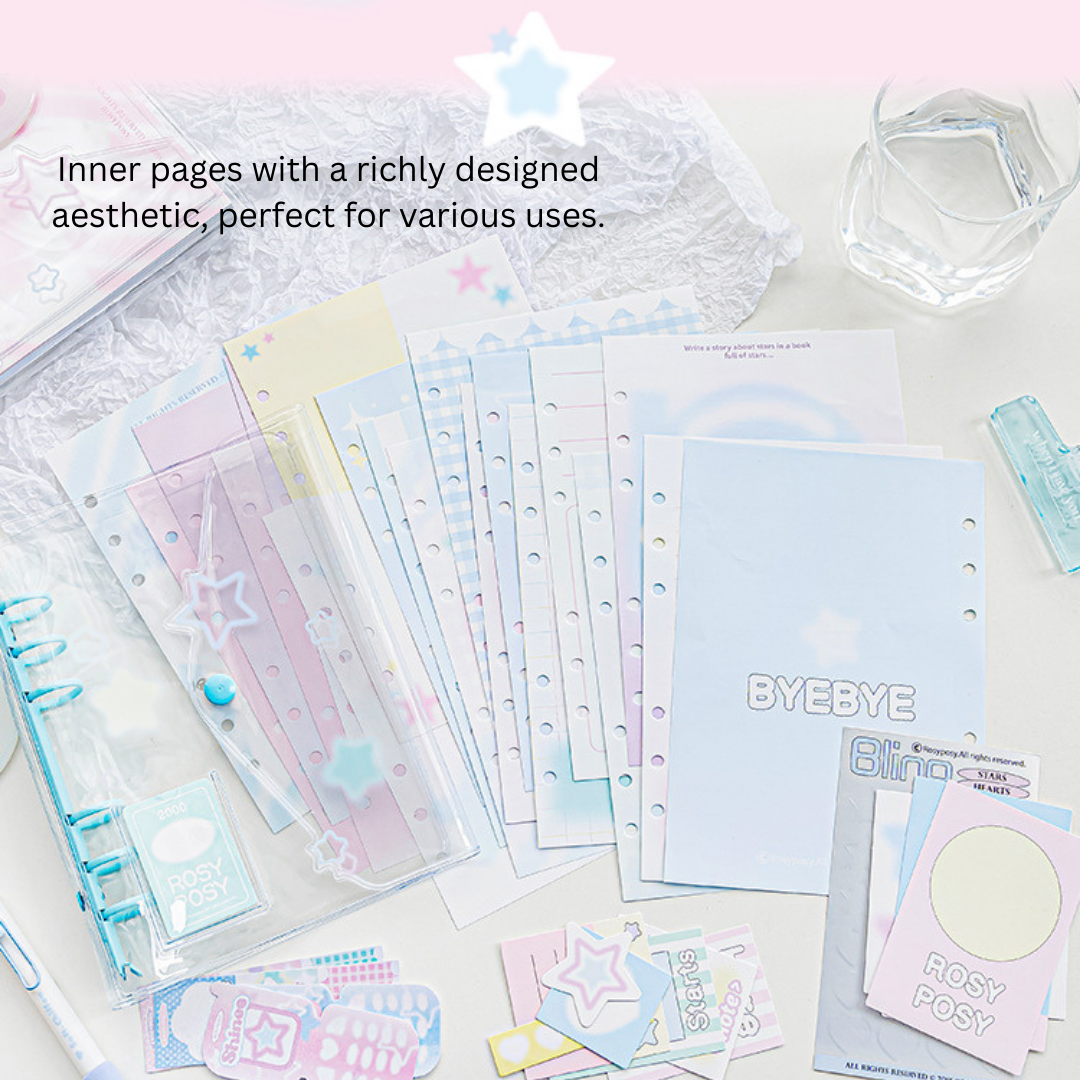 Envelope Star Coil Notebooks - Cute DIY Loose-leaf Journal