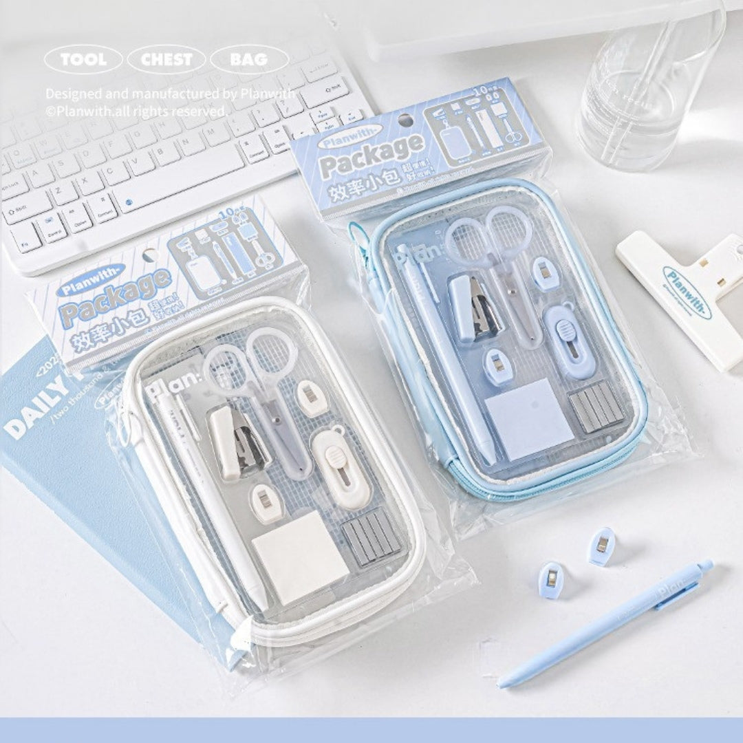 Everyday Efficiency Pouch – 10-in-1 Portable Stationery Kit