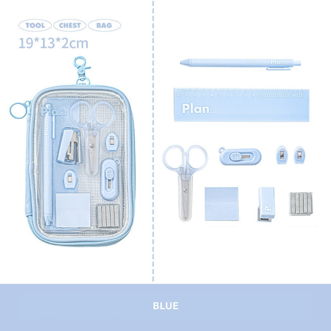 Everyday Efficiency Pouch – 10-in-1 Portable Stationery Kit