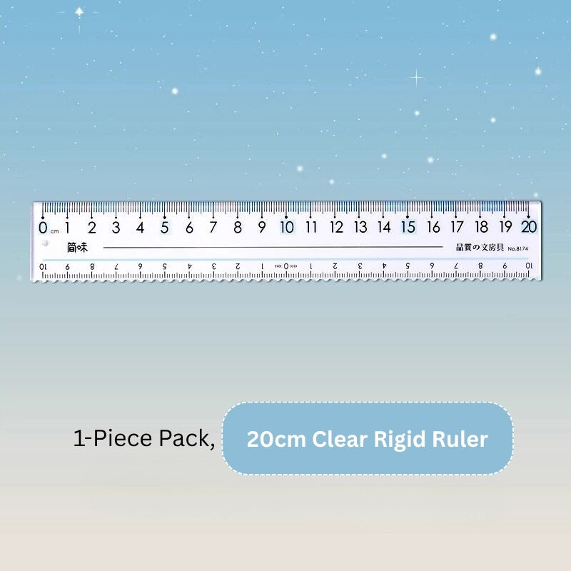 Eye-Ease Flow Clear Anti-Fatigue Ruler (15cm & 20cm)