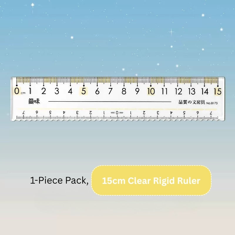 Eye-Ease Flow Clear Anti-Fatigue Ruler (15cm & 20cm)