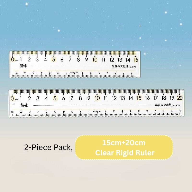 Eye-Ease Flow Clear Anti-Fatigue Ruler (15cm & 20cm)