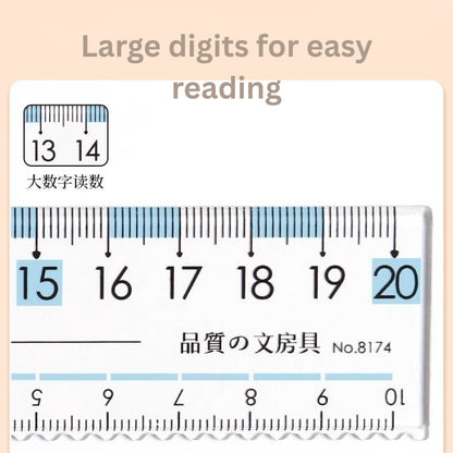 Eye-Ease Flow Clear Anti-Fatigue Ruler (15cm & 20cm)