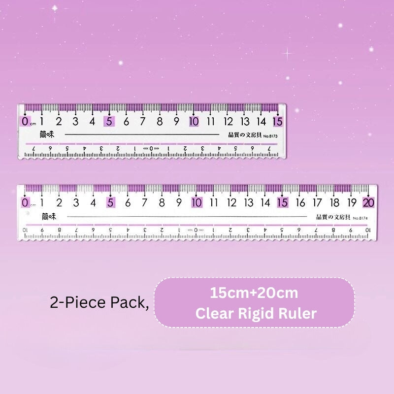 Eye-Ease Flow Clear Anti-Fatigue Ruler (15cm & 20cm)