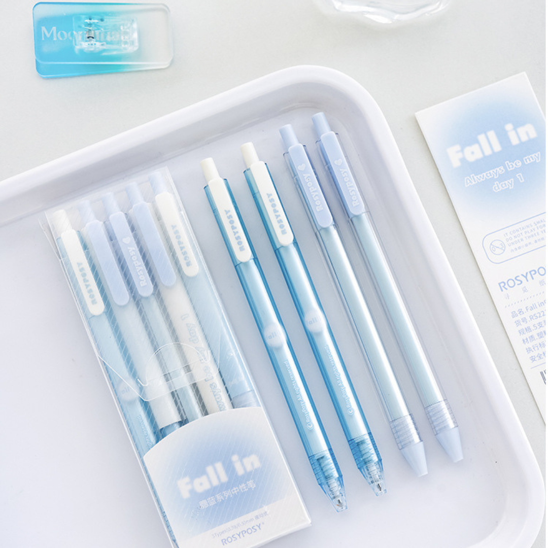 Fall in Collection Gradient Blush Pen Set, Push-Type Gel Pen