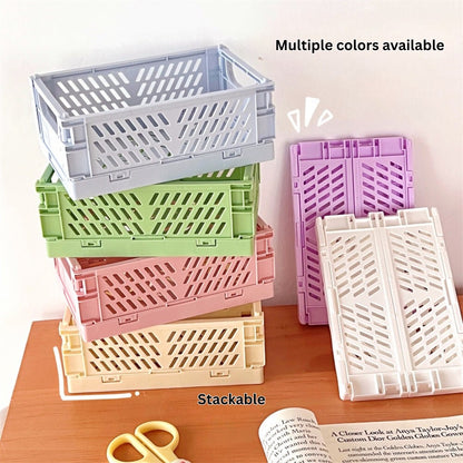 The "Fold-N-Stack" Aesthetic Desk Crate