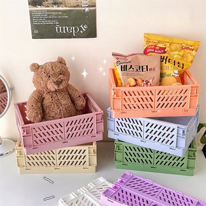 The "Fold-N-Stack" Aesthetic Desk Crate