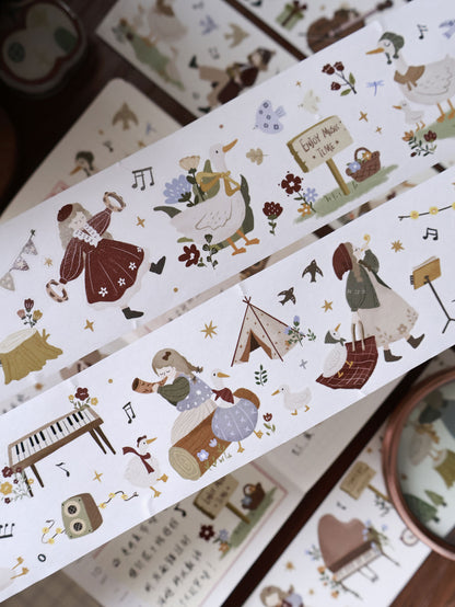 Forest Concert Die-Cut Sticker Tapes