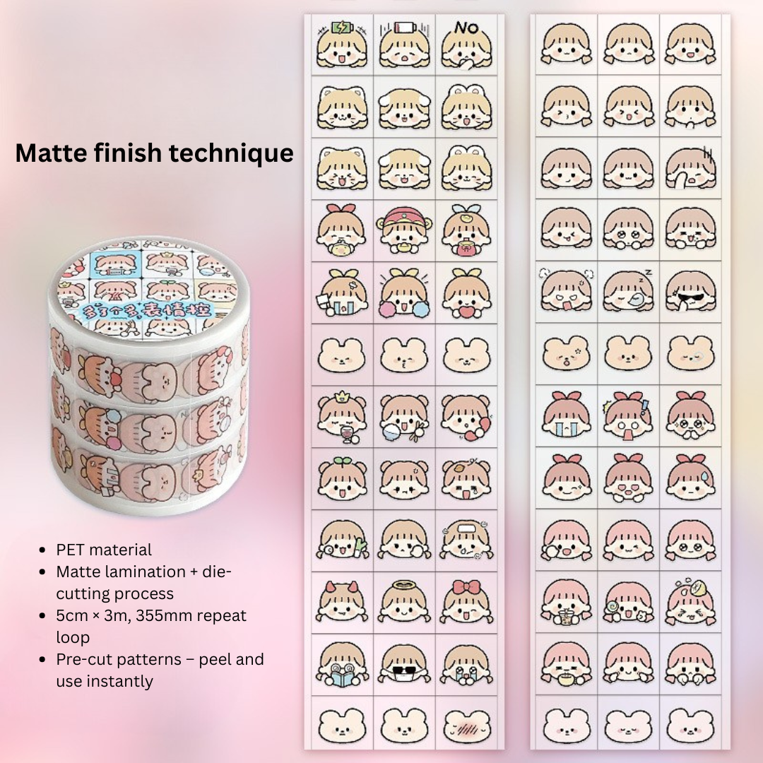 Fun Expressions Die-Cut Sticker Roll - OUT OF STOCK