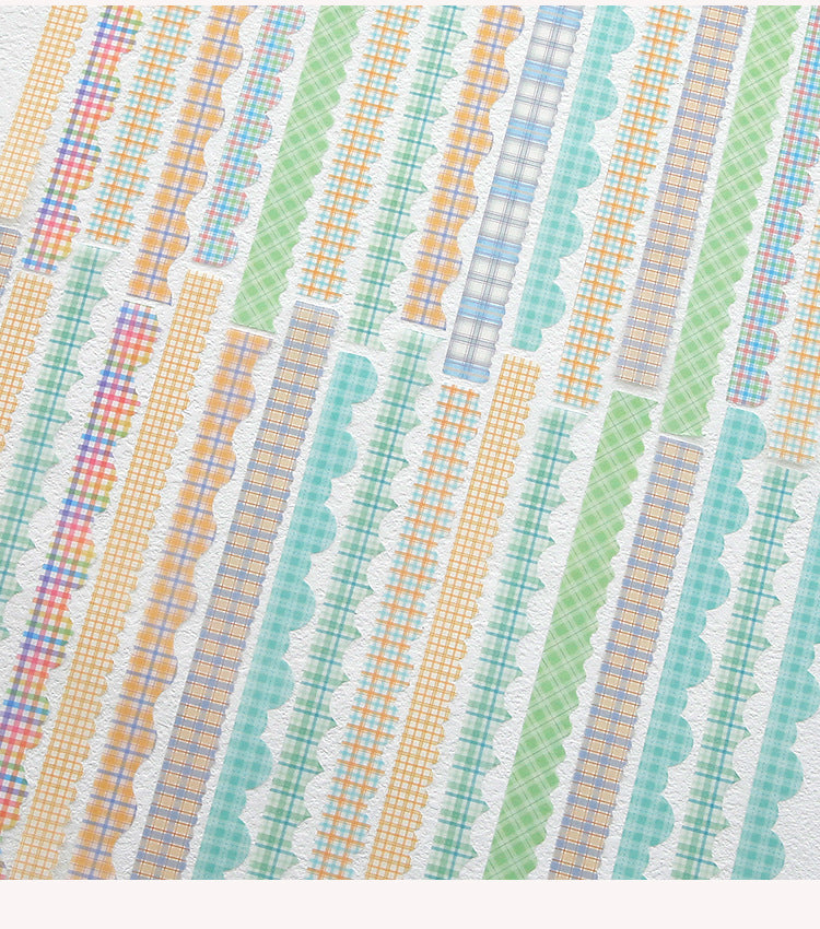 Gingham Edge Sticker Set