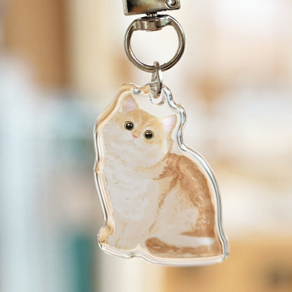 Purrfect Cat Keychains – Original Acrylic Charms