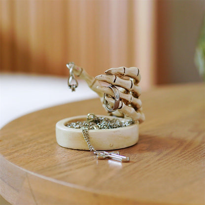 Gothic Halloween Skeleton Hand Candle Holder